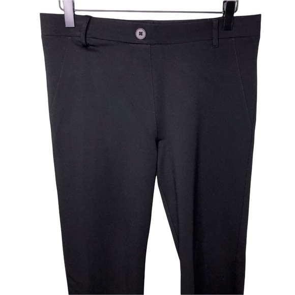 Betabrand Classic Straight Leg Dress Pants Black Size Medium Ponte Knit W0076 - Picture 4 of 9